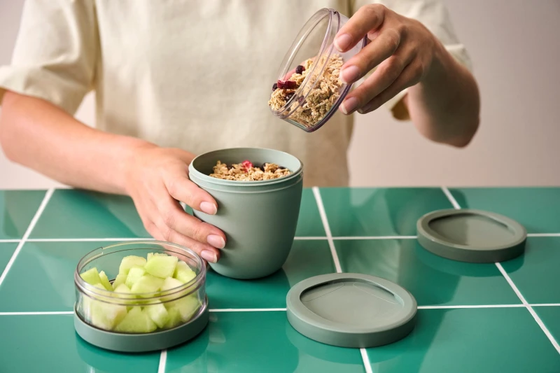 Mepal, Lunchpot Ellipse 500+200+200 ml Nordic Black