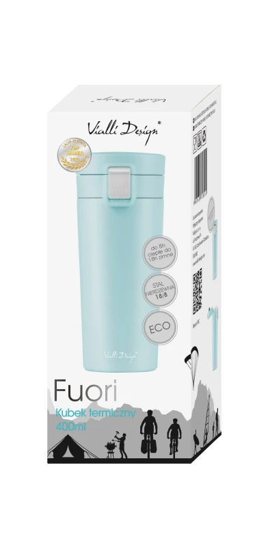 Vialli Design, Kubek termiczny 400ml FUORI miętowy