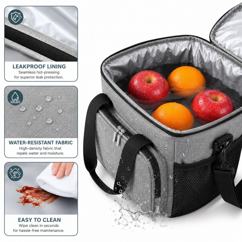 Torba termiczna do przenoszenia żywności LUNCH BOX 15l + 2 wkłady chłodzące