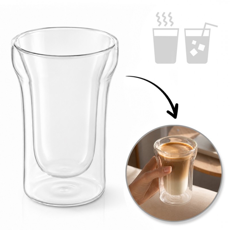 Szklanka termiczna z podwójnym dnem 240 ml 1szt