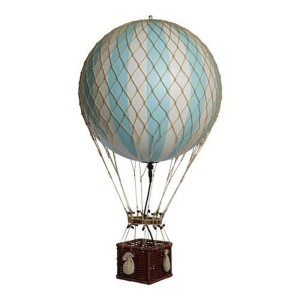 Authentic Models, model historycznego balonu z oświetleniem LED - Light Blue/White