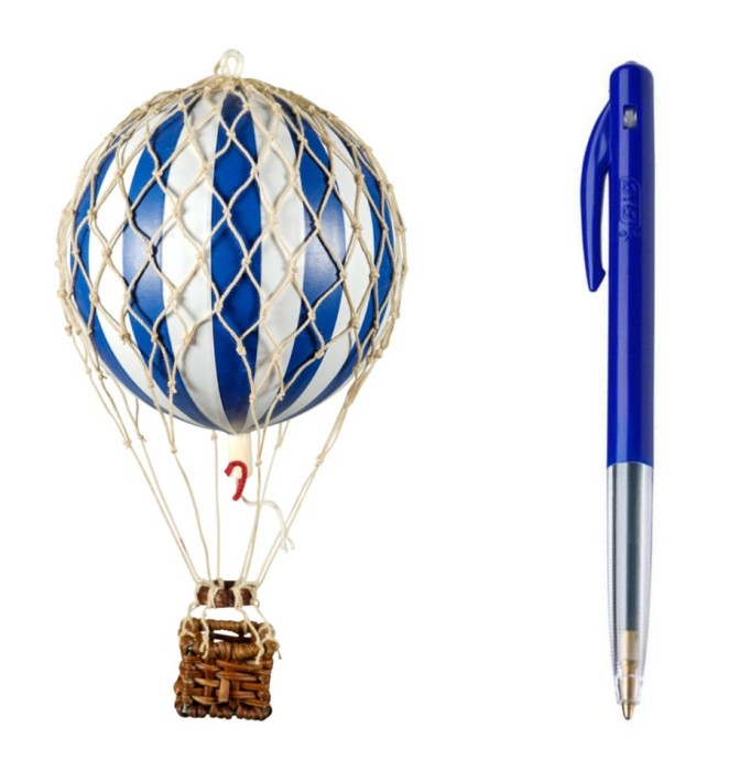 AP160BW - Authentic Models, mini-model historycznego balonu - Blue White - mywdomu.pl
