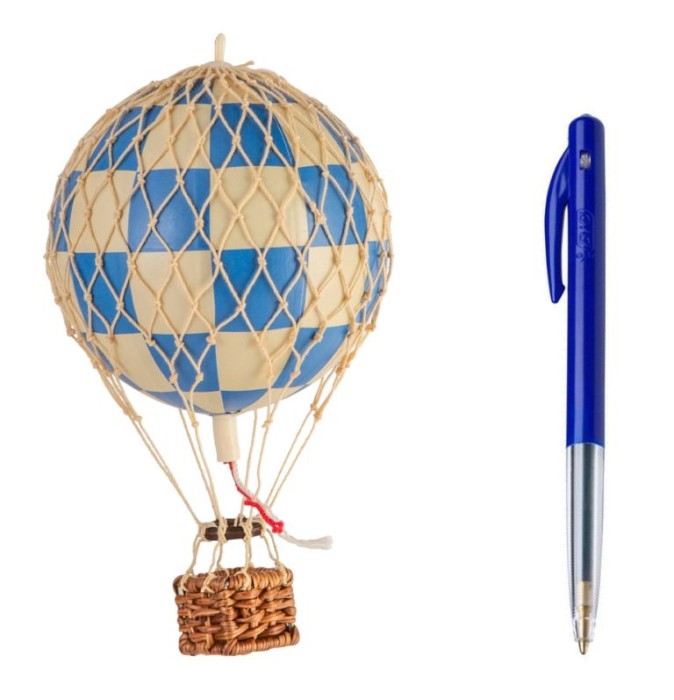 AP160CB - Authentic Models, mini-model historycznego balonu - Check Blue - mywdomu.pl