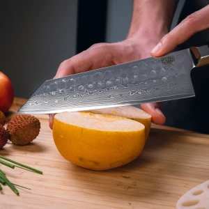 Kotai, Nóż kuchenny - nóż wielofunkcyjny Bunka Santoku Damascus