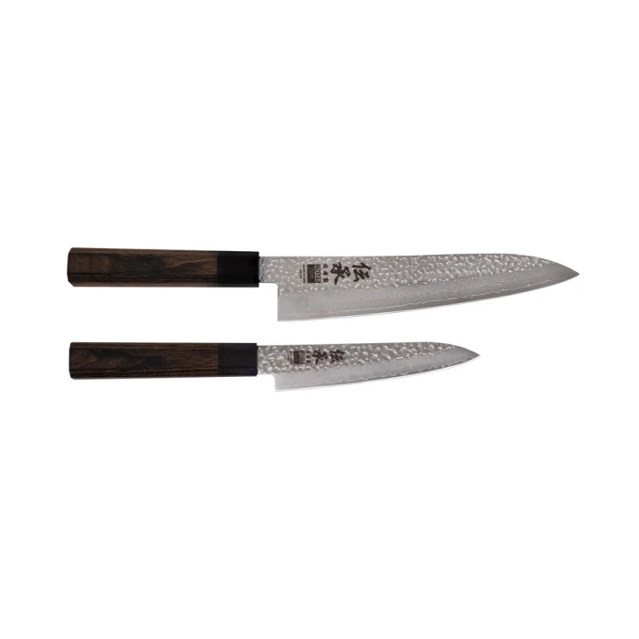 Kotai, Zestaw podstawowy Densho 2-częściowy: 2 noże (Petty 130 mm + Gyuto 210 mm)