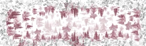 Bellavia, włoski bieżnik z czystego lnu - Toile De Jouy, 80x250cm