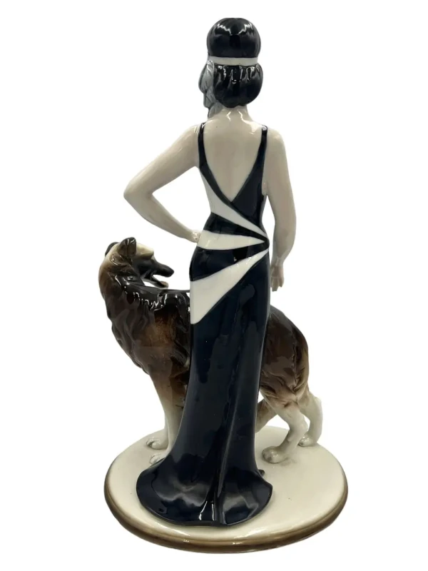 P4Y, figurka porcelanowa DAMA z PSEM-CHARTEM-MYwDOMU.pl