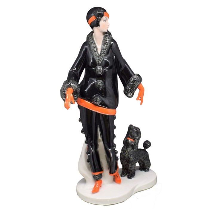 P4Y, figurka porcelanowa DAMA z PSEM-PUDLEM (Di Kaye Coll.) - MYwDOMU.pl
