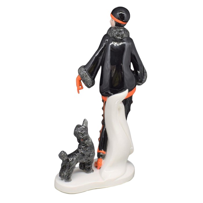 P4Y, figurka porcelanowa DAMA z PSEM-PUDLEM (Di Kaye Coll.) - MYwDOMU.pl