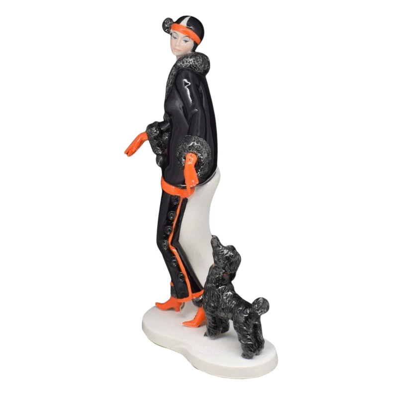 P4Y, figurka porcelanowa DAMA z PSEM-PUDLEM (Di Kaye Coll.) - MYwDOMU.pl