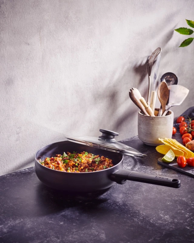 Brabantia, patelnia głęboka z pokrywką 24 cm Vanta