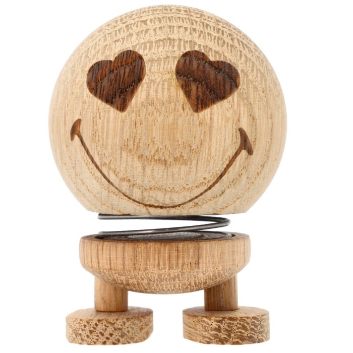 Hoptimist figurka Smiley Love S Raw Oak