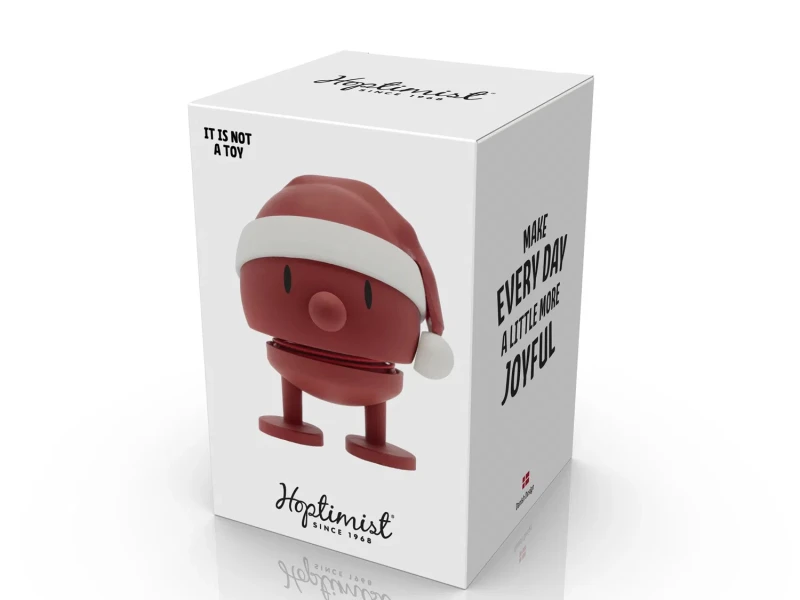 Hoptimist figurka soft Santa Bumble S Red