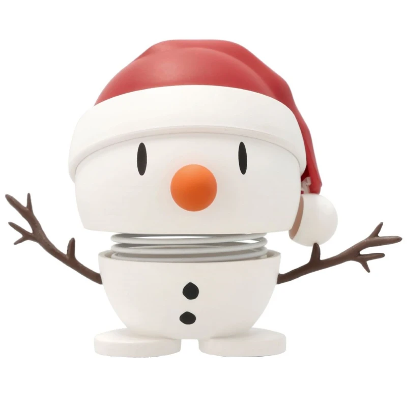 Hoptimist figurka soft Santa Snowman S White