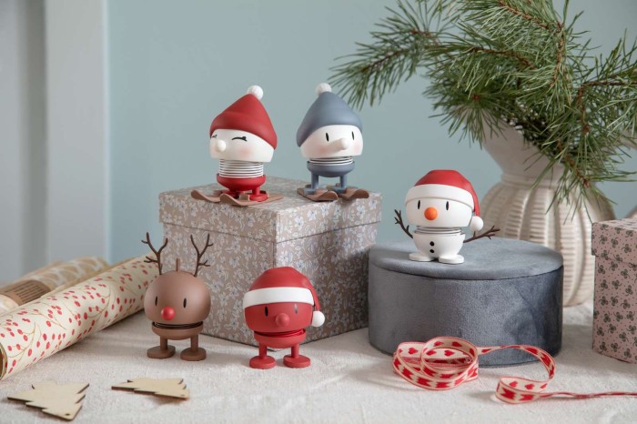 Hoptimist figurka soft Santa Snowman S White