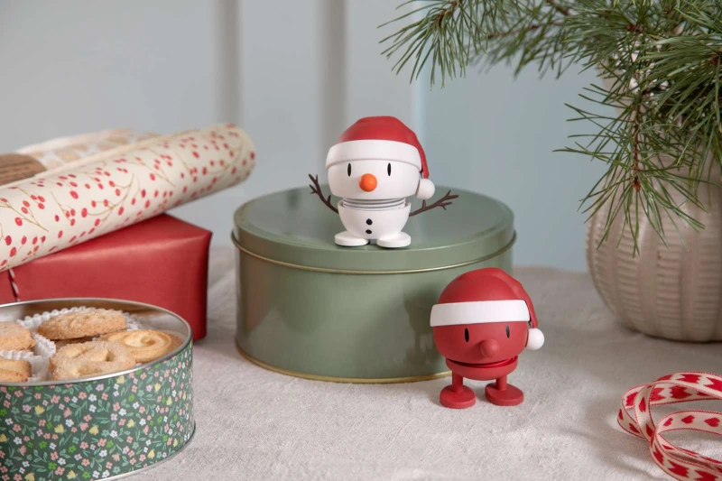 Hoptimist figurka soft Santa Snowman S White