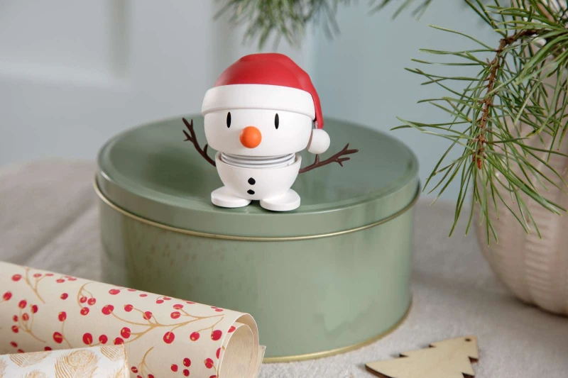 Hoptimist figurka soft Santa Snowman S White