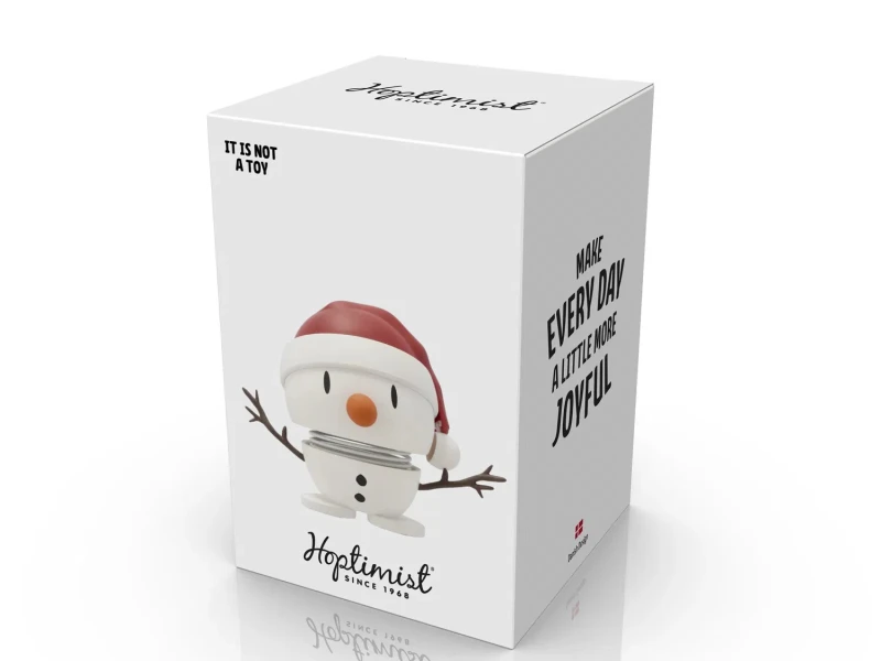Hoptimist figurka soft Santa Snowman S White