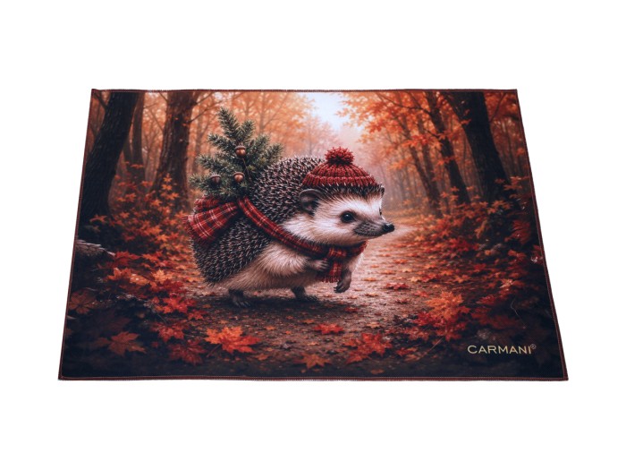 Carmani, podkładka na stół z tw. sztucznego - JESIENNE ZWIERZĘTA (ok. 40x30cm)