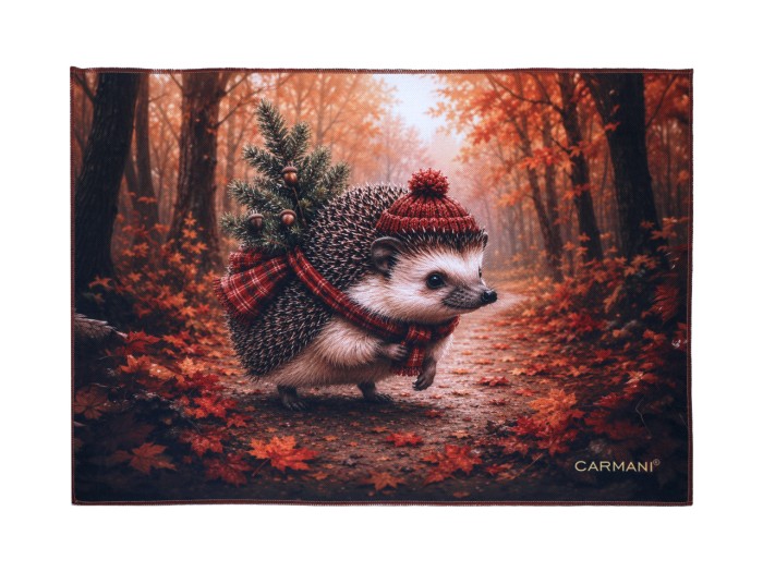 Carmani, podkładka na stół z tw. sztucznego - JESIENNE ZWIERZĘTA (ok. 40x30cm)