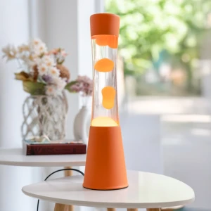 LLT2520786 - Fisura, relaksacyjna lampa-lawa/wosk - WIEŻA, pomarańczowa