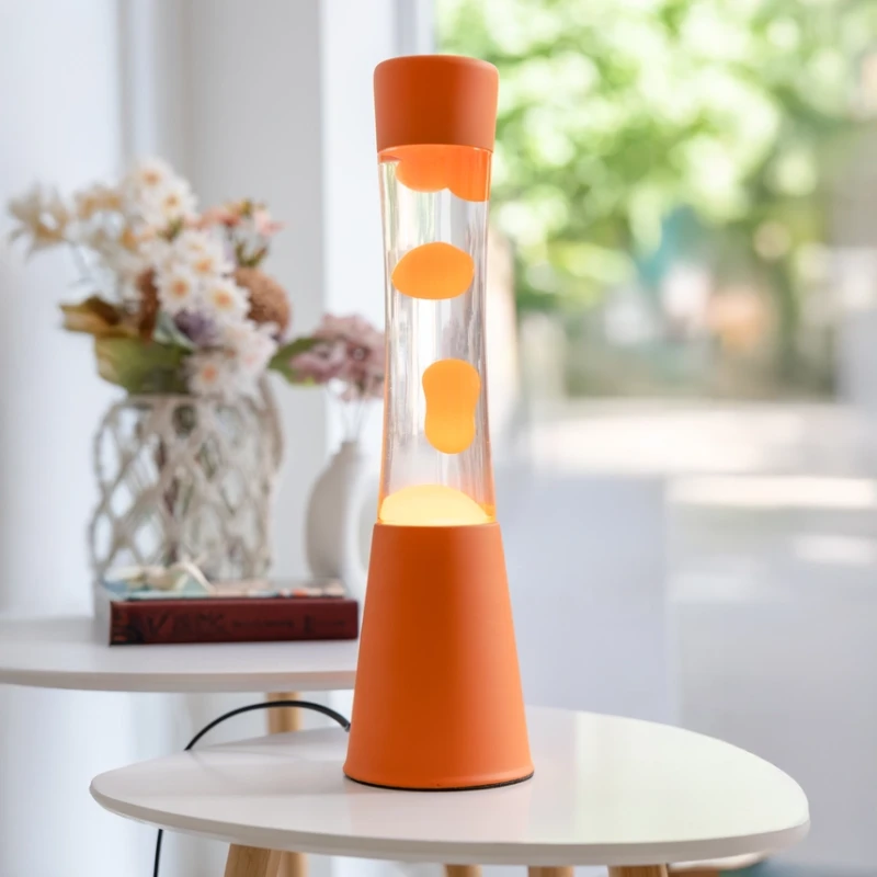 LLT2520786 - Fisura, relaksacyjna lampa-lawa/wosk - WIEŻA, pomarańczowa
