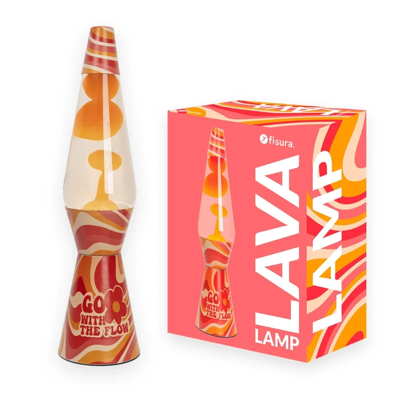 LLB2410271-Fisura, relaksacyjna lampa-lawa/wosk GO WITH THE FLOW-MYwDOMU.pl