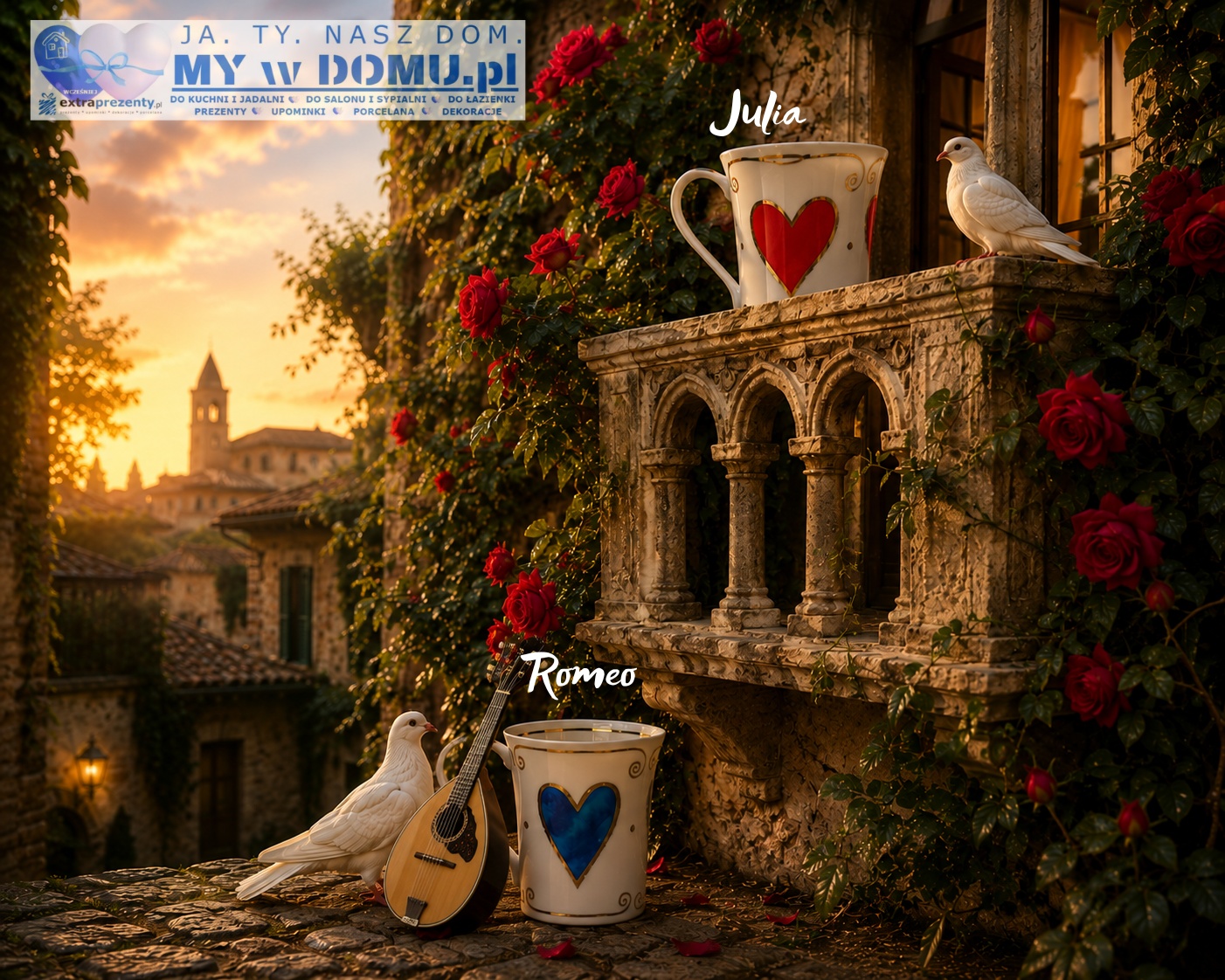 ROMEO i JULIA, życie i kubki Dunoon